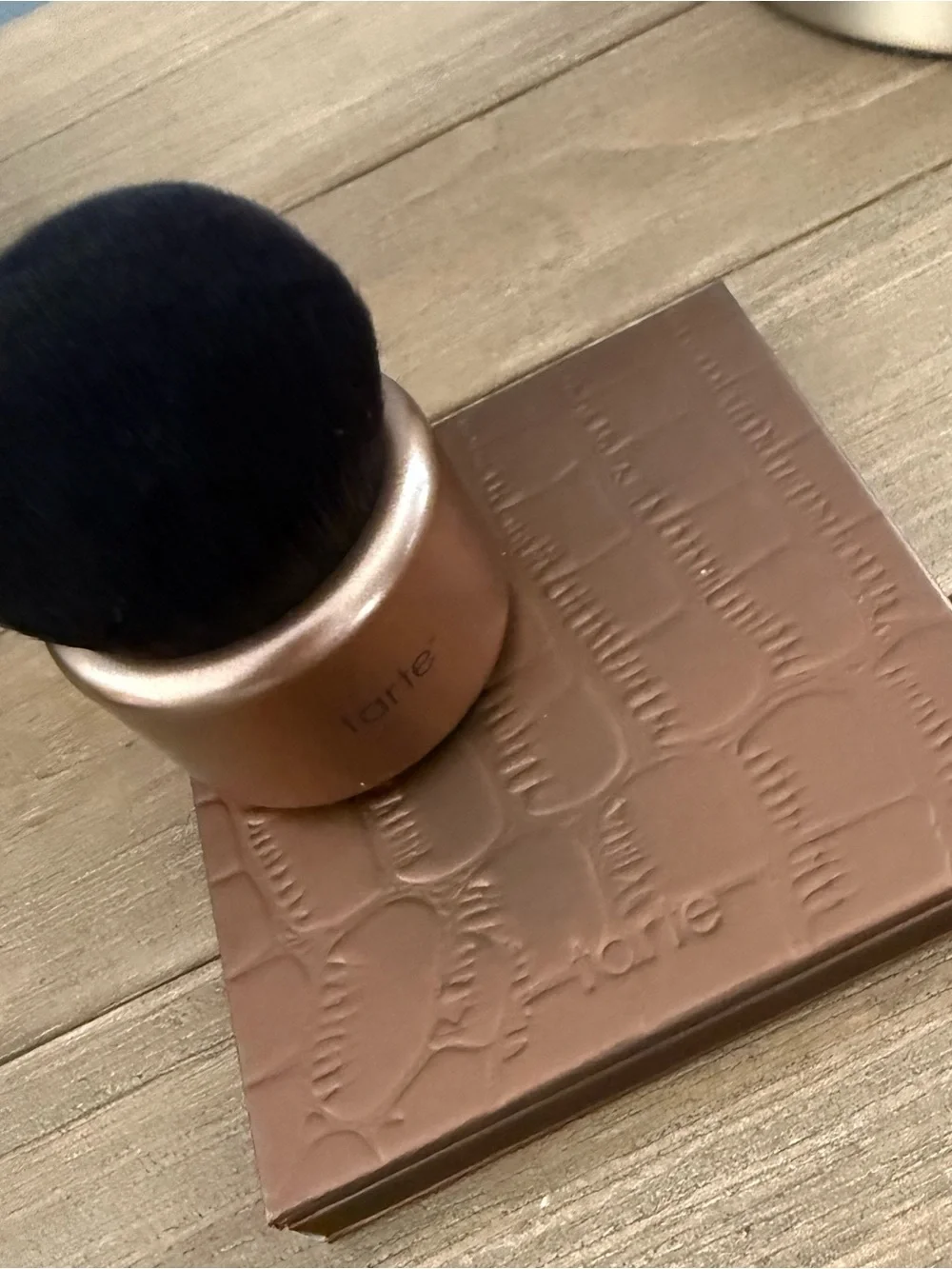 Tarte light medium matte face & body bronzer with kabuki brush